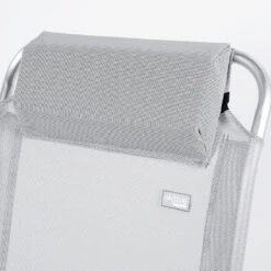 AKTIVE - Chaise Pliante Haute Avec Dossier Haut Réglable 5 Positions, Gris -Plein Air Boutique aktive chaise pliante haute avec dossier haut reglable 5 positions gris 4