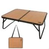 AKTIVE - Table De Camping Pliante Effet Bambou, 60x40x25 Cm -Plein Air Boutique aktive table de camping pliante effet bambou 60x40x25 cm