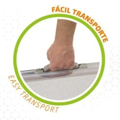 AKTIVE - Table Pliante Avec 2 Tabourets Et Poignée De Transpor, Gris -Plein Air Boutique aktive table pliante avec 2 tabourets et poignee de transpor gris 2