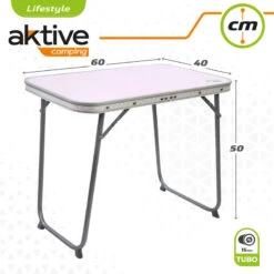 AKTIVE - Table Pliante Avec Poignée De Transport. Table De Camping 60x40x50 Cm -Plein Air Boutique aktive table pliante avec poignee de transport table de camping 60x40x50 cm 3