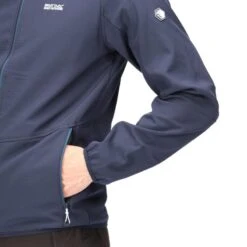 Regatta Arec III Homme Randonnée Softshell Veste - Marine -Plein Air Boutique arec iii homme randonnee softshell veste marine 5