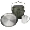 Batterie De Cuisine De Camping, Assiette Plate Et Tasse Isotherme Set -Plein Air Boutique batterie de cuisine de camping assiette plate et tasse isotherme set