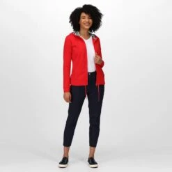 Regatta Bayarma Sweat De Marche Zippé à Capuche Pour Femme - Rouge Vif -Plein Air Boutique bayarma sweat de marche zippe a capuche pour femme rouge vif 2