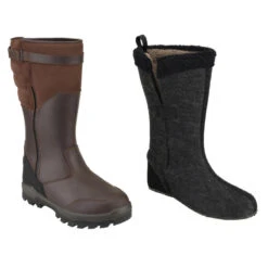 Bottes Chasse Chaudes Imperméables Cuir 900. -Plein Air Boutique bottes chasse chaudes impermeables cuir 900 6