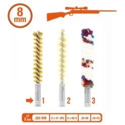 Brosses De Rechange Pour Kit Armes Rayées (filetage 8/32) -Plein Air Boutique brosses de rechange pour kit armes rayees filetage 832 3