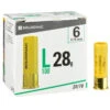 CARTOUCHE L100 28g CALIBRE 20/70 PLOMB N°6 X25 -Plein Air Boutique cartouche l100 28g calibre 2070 plomb n6 x25