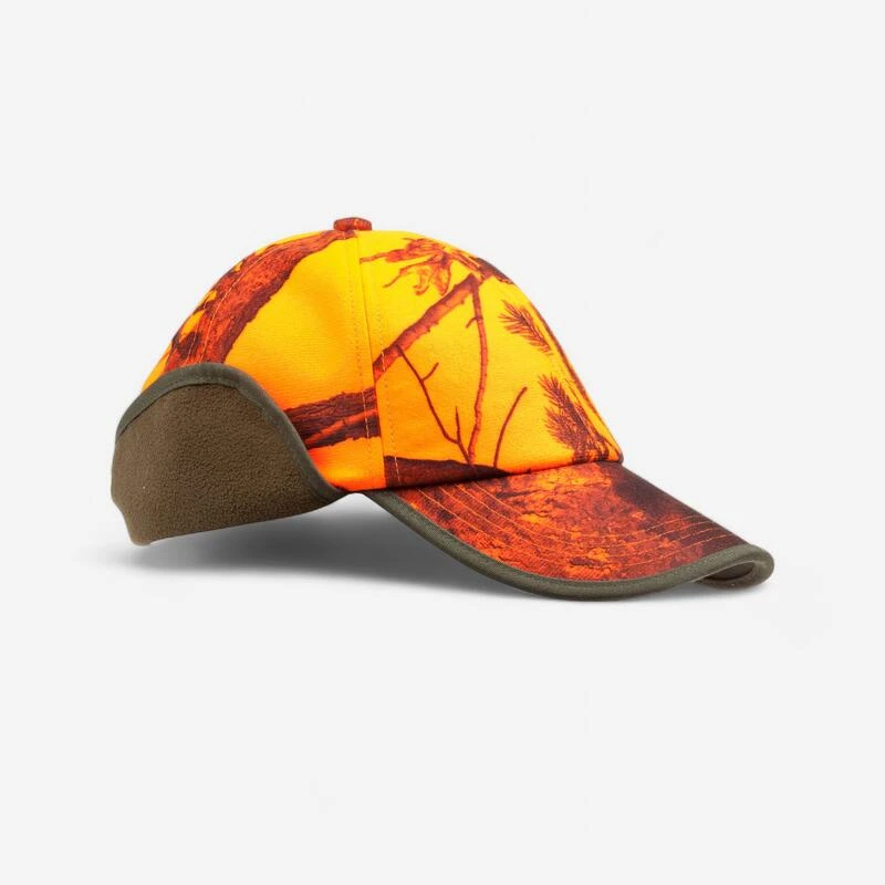 CASQUETTE CHASSE A RABAT CAMOUFLAGE ORANGE 4 CASQUETTE CHASSE A RABAT CAMOUFLAGE ORANGE – Image 2