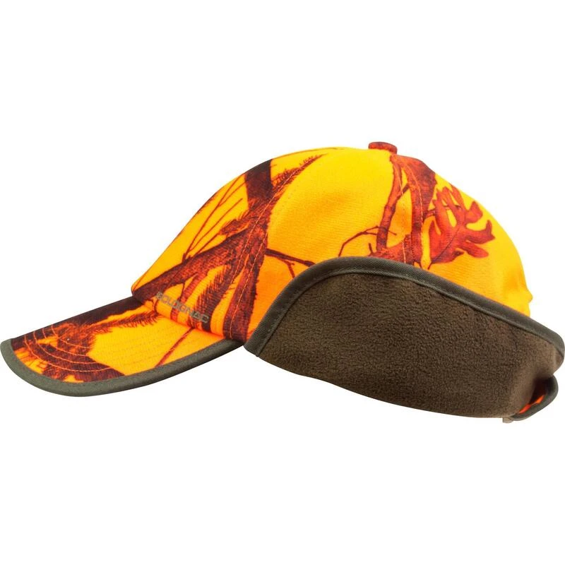 CASQUETTE CHASSE A RABAT CAMOUFLAGE ORANGE 5 CASQUETTE CHASSE A RABAT CAMOUFLAGE ORANGE – Image 3
