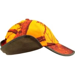 CASQUETTE CHASSE A RABAT CAMOUFLAGE ORANGE 15 CASQUETTE CHASSE A RABAT CAMOUFLAGE ORANGE -Plein Air Boutique casquette chasse a rabat camouflage orange 3