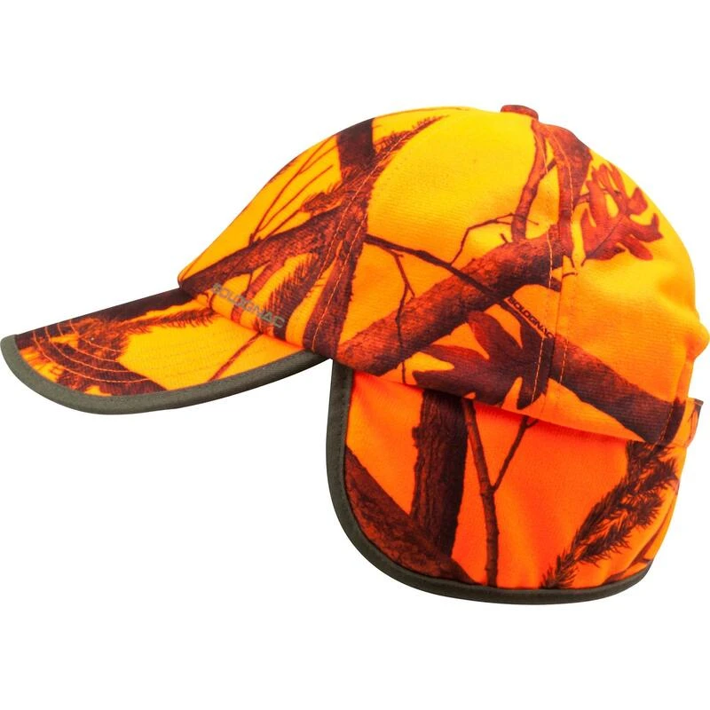 CASQUETTE CHASSE A RABAT CAMOUFLAGE ORANGE 9 CASQUETTE CHASSE A RABAT CAMOUFLAGE ORANGE – Image 7
