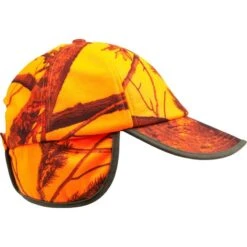 CASQUETTE CHASSE A RABAT CAMOUFLAGE ORANGE 19 CASQUETTE CHASSE A RABAT CAMOUFLAGE ORANGE -Plein Air Boutique casquette chasse a rabat camouflage orange 7
