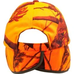 CASQUETTE CHASSE A RABAT CAMOUFLAGE ORANGE 21 CASQUETTE CHASSE A RABAT CAMOUFLAGE ORANGE -Plein Air Boutique casquette chasse a rabat camouflage orange 9