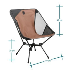 Quechua CHAISE BASSE PLIANTE DE CAMPING MH500 MARRON -Plein Air Boutique chaise basse pliante de camping mh500 marron 3