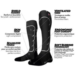 Monnet CHAUSSETTE HAUTE SKI DE RANDO -Plein Air Boutique chaussette haute ski de rando 4