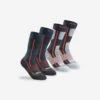 Quechua Chaussettes Chaudes De Randonnée - SH500 MOUNTAIN MID - Enfant X2 Paires -Plein Air Boutique chaussettes chaudes de randonnee sh500 mountain mid enfant x2 paires