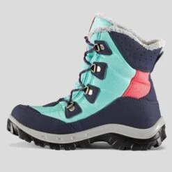 Quechua CHAUSSURES CHAUDES IMPERMÉABLES DE RANDONNÉE -SH500 WARM HIGH LACET-ENFANT 30-38 -Plein Air Boutique chaussures chaudes impermeables de randonnee sh500 warm high lacet enfant 30 38 2