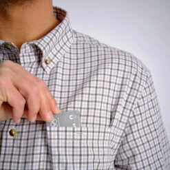 CHEMISE 100 A CARREAUX BLANCHE -Plein Air Boutique chemise 100 a carreaux blanche 3