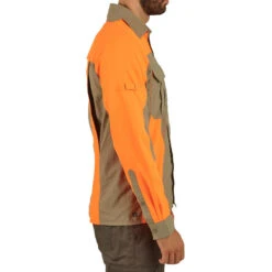Chemise Manches Longues Légère Et Respirante Chasse 520 Verte Et Fluo -Plein Air Boutique chemise manches longues legere et respirante chasse 520 verte et fluo 4