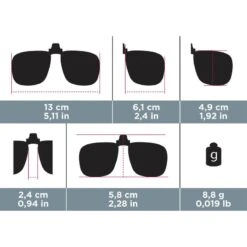 Quechua Clip Adaptable Sur Lunettes De Vue - MH OTG 120 Large - Polarisant Catégorie 3 -Plein Air Boutique clip adaptable sur lunettes de vue mh otg 120 large polarisant categorie 3 8