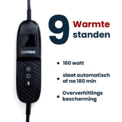 Couverture Électrique Luvego Avec Polaire/Sherpa - Brun Foncé -Plein Air Boutique couverture electrique luvego avec polairesherpa brun fonce 3