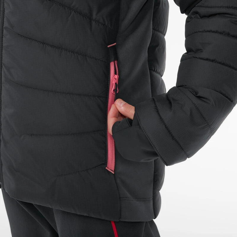 Quechua DOUDOUNE DE RANDONNÉE - HYBRIDE GRIS FONCE - ENFANT 7-15 ANS 8 Quechua DOUDOUNE DE RANDONNÉE - HYBRIDE GRIS FONCE - ENFANT 7-15 ANS – Image 6