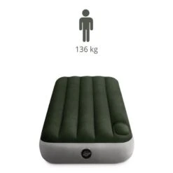 Intex Downy Jr. Twin Airbed - Lit Gonflable - 191x76x25cm - Avec Accessoires -Plein Air Boutique downy jr twin airbed lit gonflable 191x76x25cm avec accessoires 2
