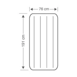 Intex Downy Jr. Twin Airbed - Lit Gonflable - 191x76x25cm - Avec Accessoires -Plein Air Boutique downy jr twin airbed lit gonflable 191x76x25cm avec accessoires 3