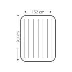 Intex Downy Queen Airbed - Lit Gonflable - 203x152x25cm - Avec Accessoires -Plein Air Boutique downy queen airbed lit gonflable 203x152x25cm avec accessoires 3
