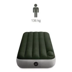 Intex Downy Twin Airbed With Foot BIP - Lit Gonflable - 191x99x25cm - Avec Accessoires -Plein Air Boutique downy twin airbed with foot bip lit gonflable 191x99x25cm avec accessoires 2