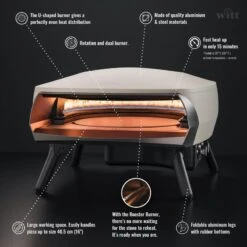 Four à Pizza WITT ETNA Modèle Rotante - Gris FR -Plein Air Boutique four a pizza witt etna modele rotante gris fr 5