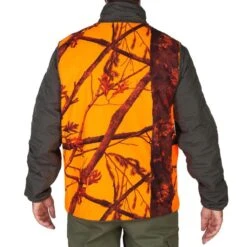 GILET CHASSE COMPACT SILENCIEUX CAMOUFLAGE FLUO -Plein Air Boutique gilet chasse compact silencieux camouflage fluo 2