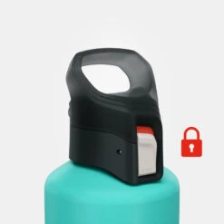 Quechua Gourde Alu 1L Avec Bouchon à Ouverture Rapide Pour La Randonnée - Vert -Plein Air Boutique gourde alu 1l avec bouchon a ouverture rapide pour la randonnee vert 3