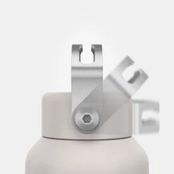 Quechua Gourde Inox 0,6L Avec Bouchon à Vis Pour La Randonnée - Blanc -Plein Air Boutique gourde inox 06l avec bouchon a vis pour la randonnee blanc 4