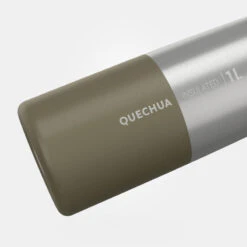 Quechua Gourde Isotherme Inox 1L Bouchon à Ouverture Rapide Pour La Randonnée - Kaki -Plein Air Boutique gourde isotherme inox 1l bouchon a ouverture rapide pour la randonnee kaki 2