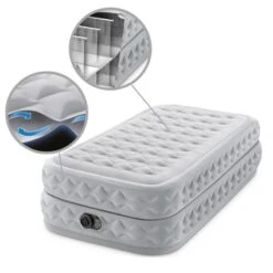 Intex Matelas Gonflable - 1-Person - 99 X 191 X 51 Cm - Gris -Plein Air Boutique intex matelas gonflable 1 person 99 x 191 x 51 cm gris 4