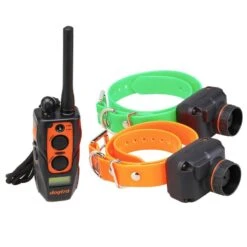 PACK 2 COLLIERS + TÉLÉCOMMANDE DE DRESSAGE ET REPÉRAGE POUR CHIEN DOGTRA 2600T&B