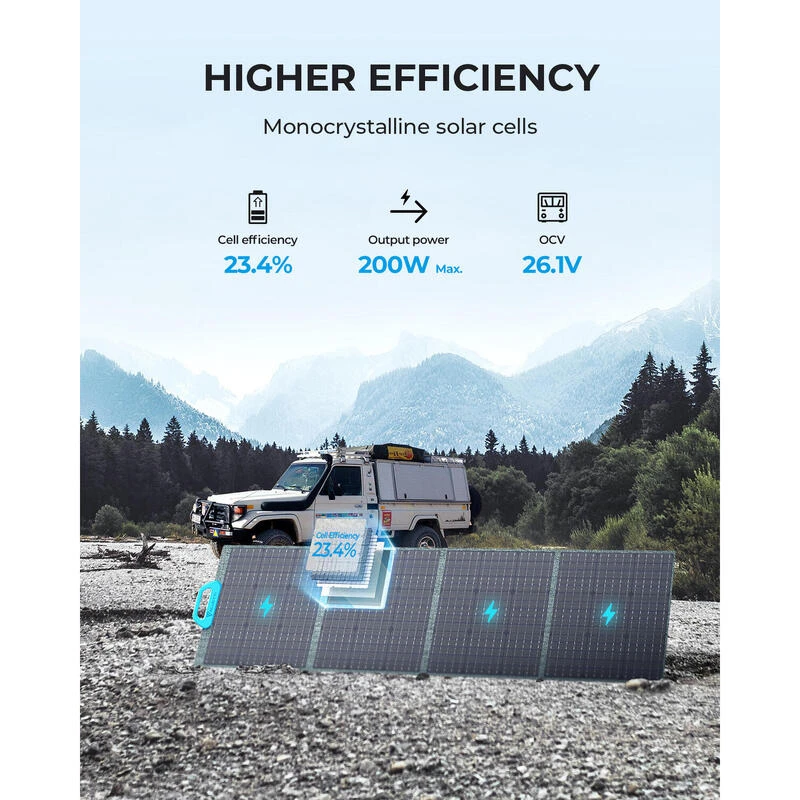 Panneau Solaire BLUETTI PV200 | 200 W 5 Panneau Solaire BLUETTI PV200 | 200 W – Image 3