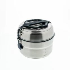 Quechua Popote Camp Du Randonneur MH500 Inox + Revêtement Anti-adhésif 4 Personnes 3,5L -Plein Air Boutique popote camp du randonneur mh500 inox revetement anti adhesif 4 personnes 35l 2