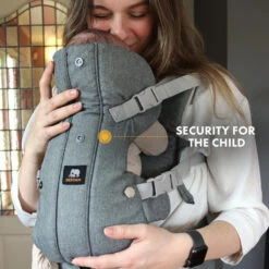 Porte-bébé Ergonomique Deryan - Porte-bébé Ventral 2-en-1 Anthracite -Plein Air Boutique porte bebe ergonomique deryan porte bebe ventral 2 en 1 anthracite 4