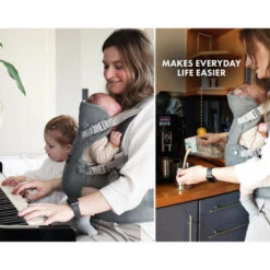 Porte-bébé Ergonomique Deryan - Porte-bébé Ventral 2-en-1 Anthracite -Plein Air Boutique porte bebe ergonomique deryan porte bebe ventral 2 en 1 anthracite 6