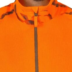 Pull Chasse Renfort Orange Fluo 500 -Plein Air Boutique pull chasse renfort orange fluo 500 6