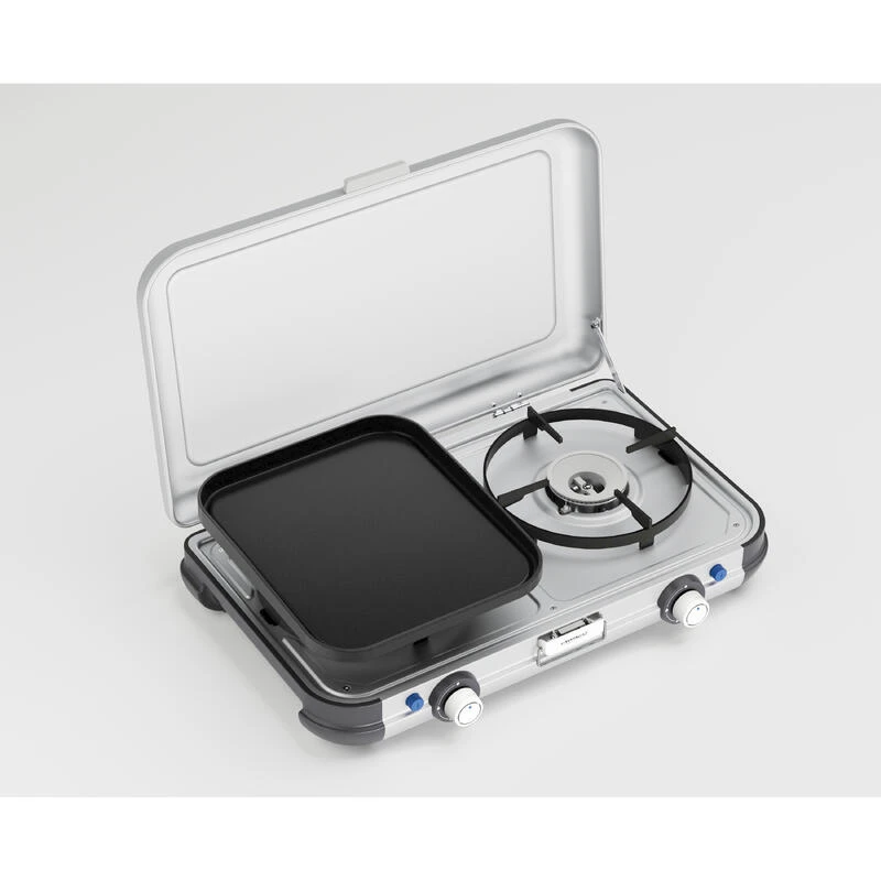 Campingaz Réchaud De Camping à Gaz 2 Feux Camp & Grill - Plancha, Grill Et Wok 4 Campingaz Réchaud De Camping à Gaz 2 Feux Camp & Grill - Plancha, Grill Et Wok – Image 2