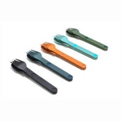 SET COMPLET DE 5 JEUX DE 3 COUVERTS MAGNÉTIQUES CAMPING EN ALUMINUM DUR - ÉTUI -Plein Air Boutique set complet de 5 jeux de 3 couverts magnetiques camping en aluminum dur etui 1