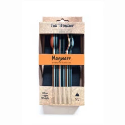 SET COMPLET DE 5 JEUX DE 3 COUVERTS MAGNÉTIQUES CAMPING EN ALUMINUM DUR - ÉTUI -Plein Air Boutique set complet de 5 jeux de 3 couverts magnetiques camping en aluminum dur etui 3