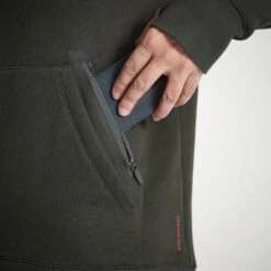 SWEAT-SHIRT CAPUCHE FEMME 500 CHAUD VERT -Plein Air Boutique sweat shirt capuche femme 500 chaud vert 4