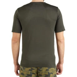 T-shirt Chasse Manches Courtes Léger Et Respirant Homme - 500 Vert -Plein Air Boutique t shirt chasse manches courtes leger et respirant homme 500 vert 3