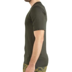 T-shirt Chasse Manches Courtes Léger Et Respirant Homme - 500 Vert -Plein Air Boutique t shirt chasse manches courtes leger et respirant homme 500 vert 4
