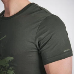 T-shirt Manches Courtes Chasse Coton Homme - 100 Chien Arrêt Vert -Plein Air Boutique t shirt manches courtes chasse coton homme 100 chien arret vert 3