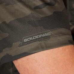 T-shirt Manches Courtes Respirant Chasse 100 Camouflage Kaki -Plein Air Boutique t shirt manches courtes respirant chasse 100 camouflage kaki 6