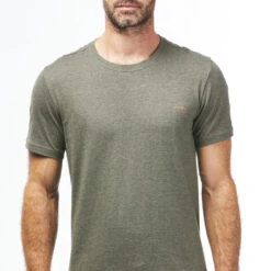 Quechua T-shirt NH500 Fresh Rec Khaki Men -Plein Air Boutique t shirt nh500 fresh rec khaki men 2